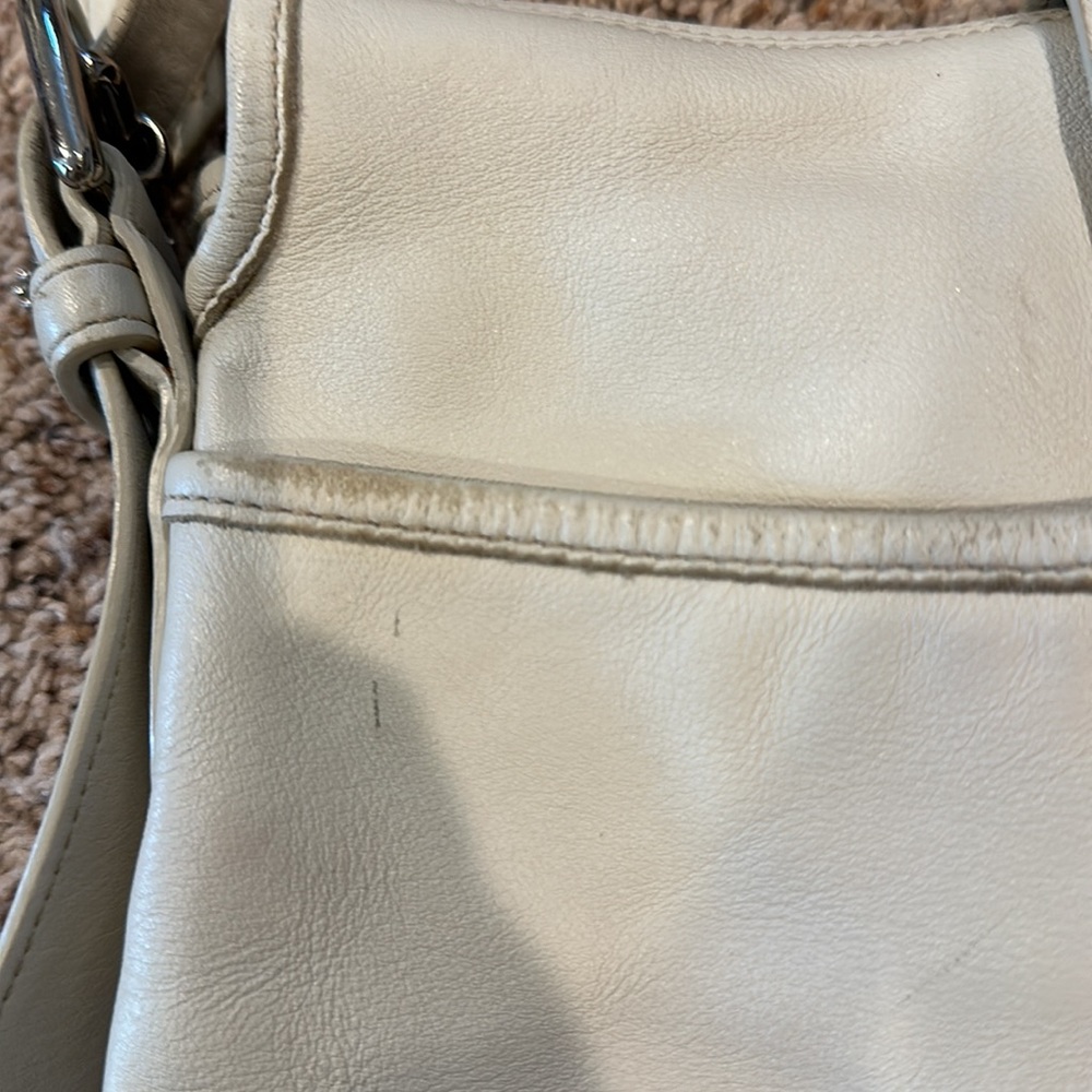Coach Crossbody Bag OffWhite, Genuine Leather Gem